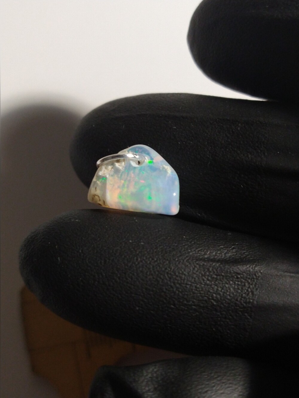 Nice Natural Opal Pendant Tumbled